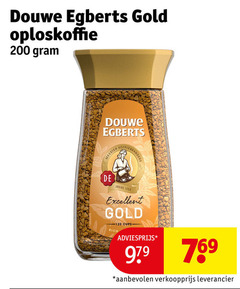  douwe egberts oploskoffie 120 200 gold meester koffiebranders joure excellent cups 