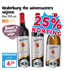 nederburg rode wijn witte 8 25 750 wijnen fles ml nix18 maand 