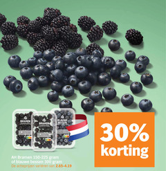  blauwe bessen 30 300 bramen wa amin vitamine varieeren 