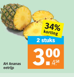  ananas 2 34 eetrijp stuks 
