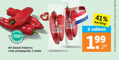  puntpaprika 2 beter natuur boer land sweet palermo rode stuks punt paprika zakken combinatie 