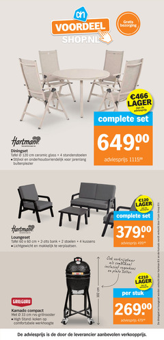  2 4 33 60 120 210 voordeel hartman langer diningset tafel cm ceramic glass standenstoelen onderhoudsvriendelijk loungeset zits bank stoelen kussens lichtgewicht verplaatsen combideal regenhoes plate better compact rvs grillrooster high stand koken werkhoogte stuk verkocht b.v. group 