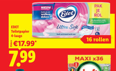  edet toiletpapier 4 16 36 zacht wolkenmix deken ultra soft voelt vertrouwd pak rol mat vezels textur rollen maxi 