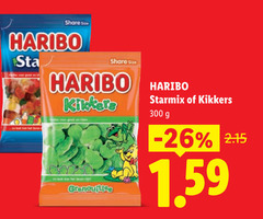  haribo snoep 300 share size kikkers starmix 