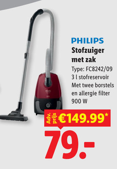  philips stofzuiger 1 3 zak stofreservoir twee borstels allergie filter 