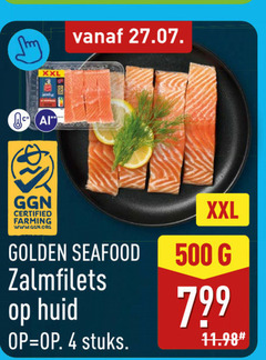  zalmfilet 4 500 xxl certified farming golden seafood zalmfilets huid stuks 