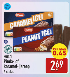  6 nutri score peanut ice 6x natur pinda karamel ijsreep stuks ijsje 