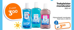  trekpleister huismerk mondwater 2 300 350 500 ml soft mint alcohol cool total care 