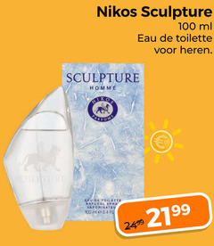  100 nikos sculpture ml eau toilette heren homme parfums natural spray vaporisateur 
