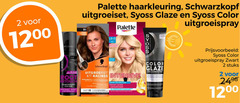  2 40 100 650 palette haarkleuring schwarzkopf uitgroeiset syoss glazen color uitgroeispray black kit racines intensive permanente permanent up to applications temporary instant grey coverage creme coloration at zwart stuks 12 