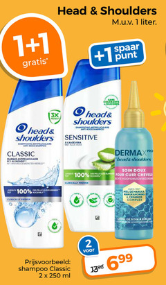  head and shoulders shampoo 1 2 100 101 250 liter spaar punt 3x protect shampooing anti roos classic antipelliculaire monde merk wereld sans colorants hi sensitive vera clinically proven des doux pour avec manuka ceramide complex creme ml 