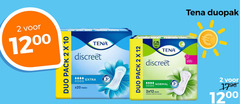  tena lady incontinentieverband 2 10 12 duo pack discreet pads normal 