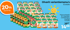  1 8 12 17 20 1860 olvarit stuks r burritos apple banana strawberry wortel pompoen kip kin ham aardappel macaron maanden variatiemenu maaltijd 