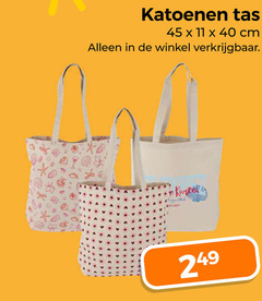  11 40 45 katoenen tas cm 