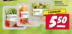  rauwkost 2 4 groene salade italiaanse stijl slaschotel schaal mix schalen boeren 