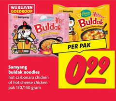  noodles 99 cheese spicy ramen pak hot carbonara chicken 140 