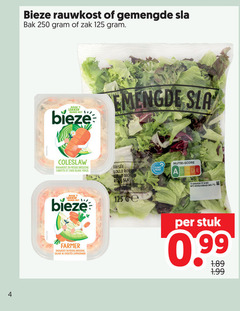 rauwkost salade sla 250 bieze gemengde bak zak coleslaw frisse dressing blanc frais lollo rode gewassen ge farmer planet nutri score gebruiken gekoeld stuk 