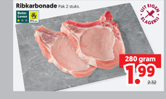 klik op dit plaatje voor een vergroting en voor vergelijkbare aanbiedingen gerelateerd aan
karbonade 2 ribkarbonade pak stuks beter leven sla karbonade 2 ribkarbonade pak stuks beter leven sla