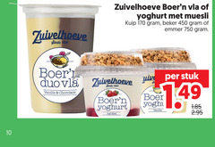  10 450 750 zuivelhoeve vla yoghurt muesli kuip beker emmer boer stuk vanille chocolade aardbei 