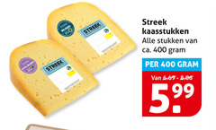  kaas 400 streek belegen kaasstukken stukken ca. 