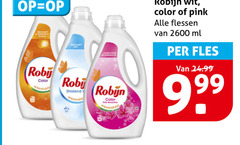 robijn wasmiddel kleur color pink wit flessen ml fles 