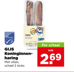  2 gecertificeerd duurzame visserij www.msc.org gijs haring uitjes schaal stuks 
