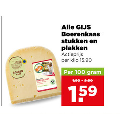  gijs kaasplakken kaas 100 boeren song belegen boerenkaas stukken actieprijs kilo 