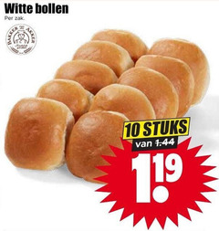  bolletjes 10 witte bollen zak stuks 