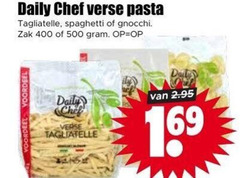  daily chef pasta tagliatelle 400 500 verse spaghetti gnocchi zak 