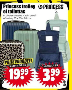 20 35 55 princess trolley toilettas dessins cabin proof cm elders prijsvoordeel 