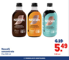  nescafe koffieconcentraat 16 500 espresso concentrate style classic servings nutri score caramel flavour vanilla make your fles ml groothandel 