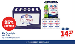 peroni speciaalbieren 8 24 25 330 pils 0.0 italiana originale krat ml qualita roma peren italia nastro azzurro senza alcohol free premium stile italiano bottles 330ml italian style beer groothandel 
