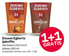  douwe egberts ijskoffie 1 250 ice caramel latte cappuccino bekers ml blikken varieeren 