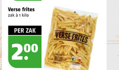  1 200 verse frites zak kilo 
