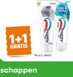 klik op dit plaatje voor een vergroting en voor vergelijkbare aanbiedingen gerelateerd aan
1 controle fresh minty aquafresh 75ml m.u.v 1 controle fresh minty aquafresh 75ml m.u.v