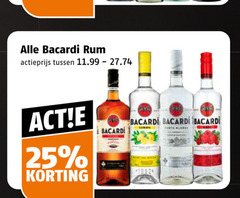 bacardi rum 25 actieprijs 