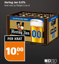  hertog jan alcoholvrij bier 24 30 1000 0.0 krat nix18 roken drinken 
