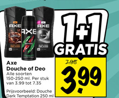 klik op dit plaatje voor een vergroting en voor vergelijkbare aanbiedingen gerelateerd aan
1 250 axe douche deo soorten ml stuk 3.99 dark temptation 1 250 axe douche deo soorten ml stuk 3.99 dark temptation