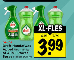  1 3 500 dreft power handafwas appel fles 45 liter spray flacon ml xl 