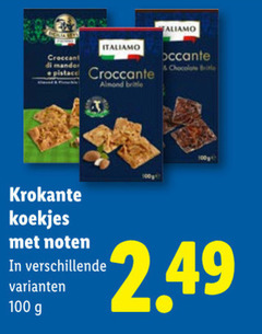  100 mandor krokante koekjes noten almond brittle chocolate 