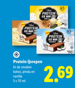  5 new protein ice bar peanut vanilla ijsrepen smaken kokos pinda vanille ml coconut 