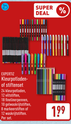 klik op dit plaatje voor een vergroting en voor vergelijkbare aanbiedingen gerelateerd aan
8 10 12 18 24 super deal stiftenset kleurpotloden viltstiften markeerstiften 8 10 12 18 24 super deal stiftenset kleurpotloden viltstiften markeerstiften