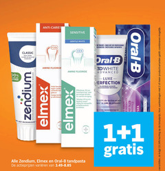  1 2 11 24 100 classic tanden gezond tandvlees 00 anti caries sensitive gentle white ml prouve avec des bewezen professioneel ontworpen oral b fluoride versterkt glazuur clinic elmex uur bescherming gevoelige zachte reiniging advanced geavanceerde whitening taches verwijdering zendium natuurlijke wetenschappelijk vita clinically tandpasta varieeren proven productvarianten combineren 