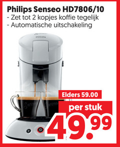  philips koffiepadmachine 2 10 senseo kopjes koffie automatische uitschakeling elders stuk 