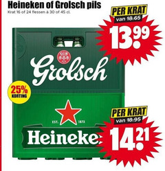  heineken grolsch krat bier 16 24 25 30 45 pils flessen b 