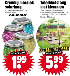  9 10 250 grundig solarlamp kleuren cm hoogte klemmen zwart metaal uitschuifbaar tafelbladen ca. 1.1 meter elders 3.99 