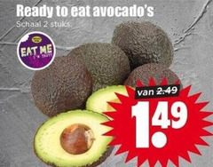  avocado 2 ready to schaal stuks 