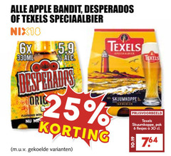 klik op dit plaatje voor een vergroting en voor vergelijkbare aanbiedingen gerelateerd aan
apple bandit texels desperados appelcider speciaalbieren 6 25 30 speciaalbier nix18 6x 330ml orig flavoured with skuumkoppe pak apple bandit texels desperados appelcider speciaalbieren 6 25 30 speciaalbier nix18 6x 330ml orig flavoured with skuumkoppe pak