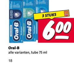  oral-b tandpasta 3 10 18 600 oral b pro expert tube ml stuks 