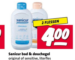  sanicur douchegel 2 biorganic original flessen bad sensitive 
